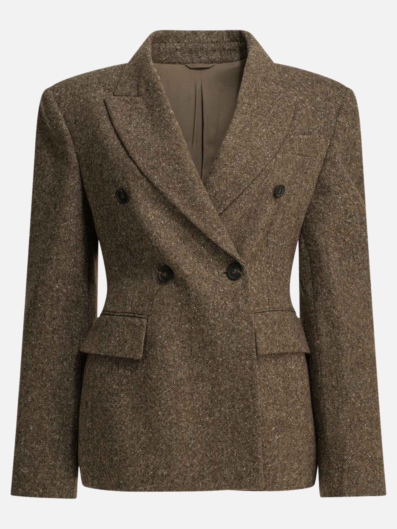 Blazers Solid colour  Brown - Brunello Cucinelli Women | PDP | VIETTI Online Store | Zoom-Modal

