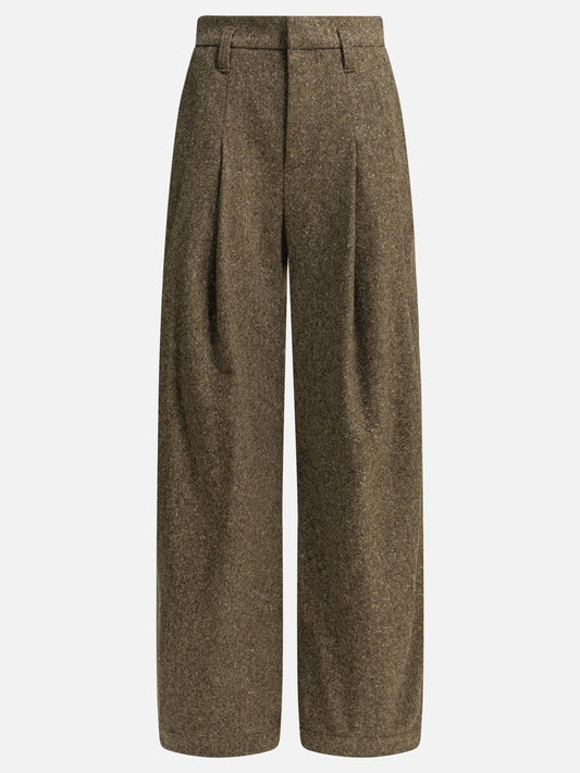 Tailored trousers Solid colour  Brown - Brunello Cucinelli Women | PLP | VIETTI Online Store 
