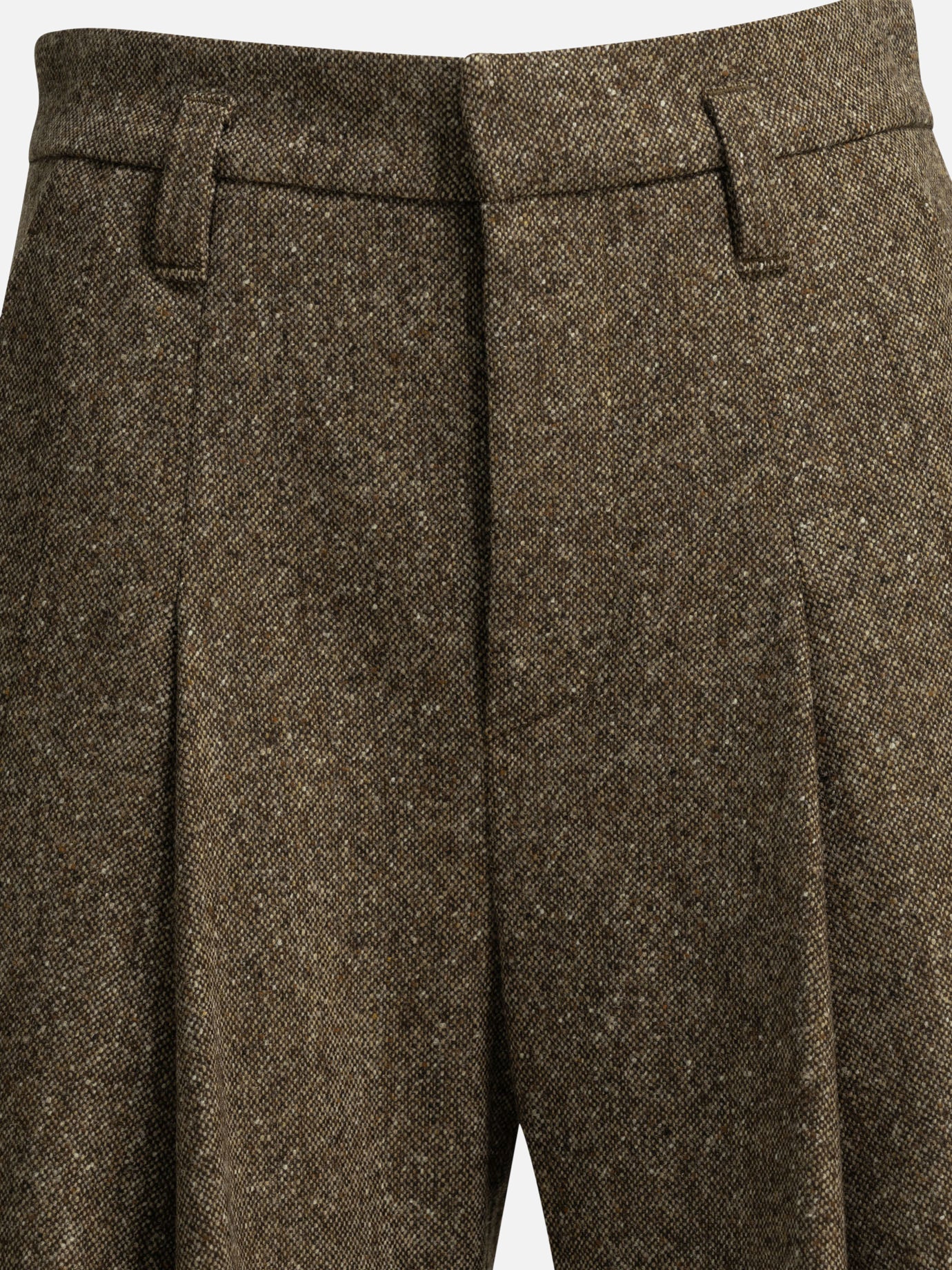 Tailored trousers Solid colour  Brown - Brunello Cucinelli Women | PDP | VIETTI Online Store | Zoom-Modal_3
