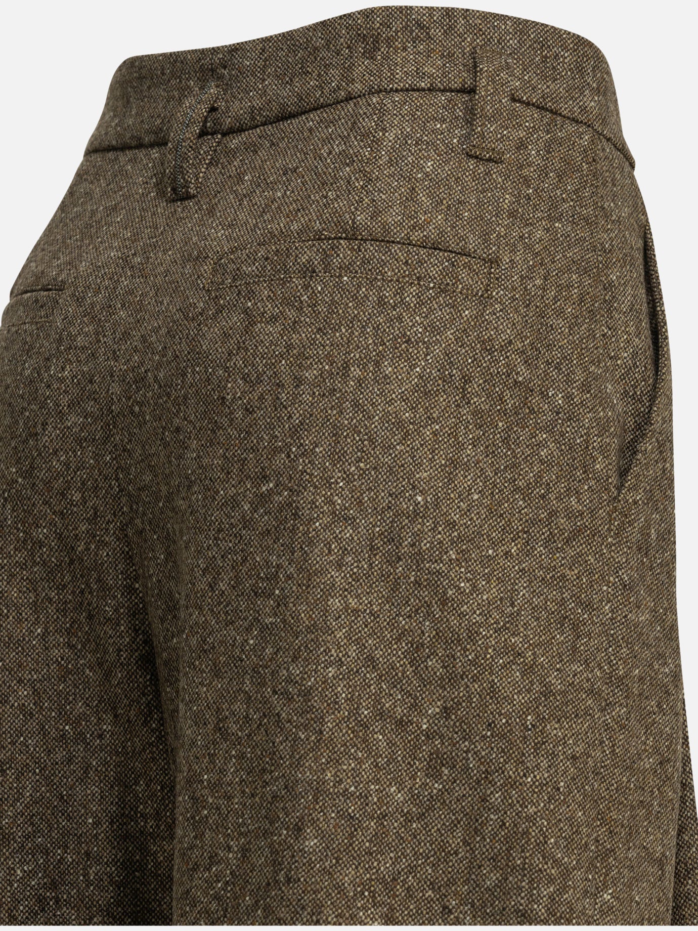 Tailored trousers Solid colour  Brown - Brunello Cucinelli Women | PDP | VIETTI Online Store | Zoom-Modal_4

