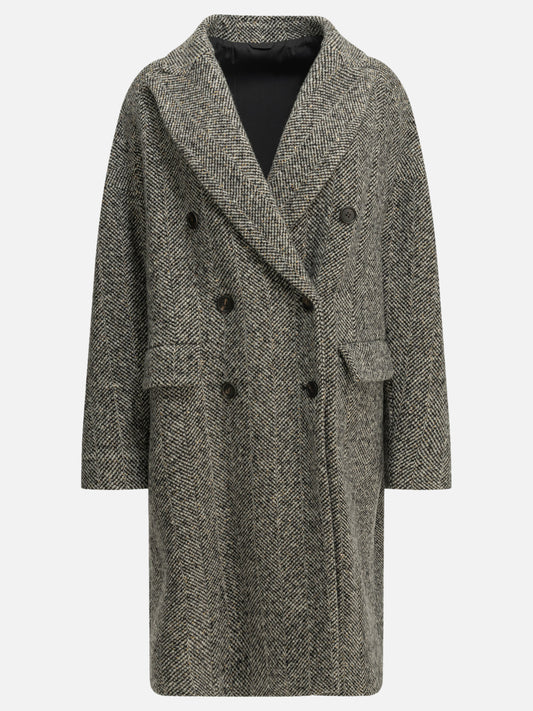 Brunello Cucinelli "Dazzling" Long Coat Grey

