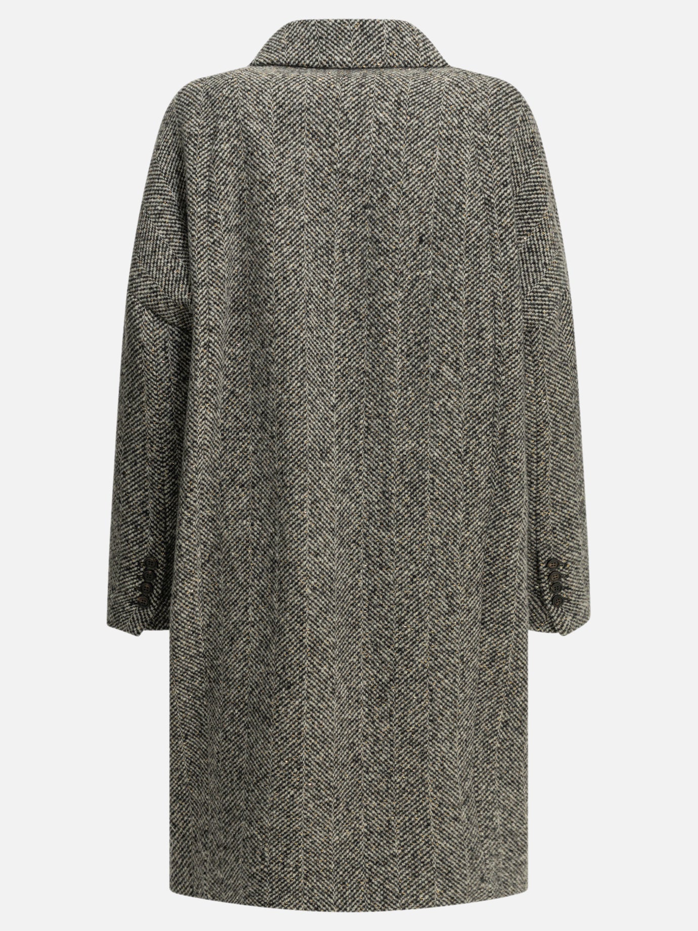 Brunello Cucinelli "Dazzling" Long Coat Grey


