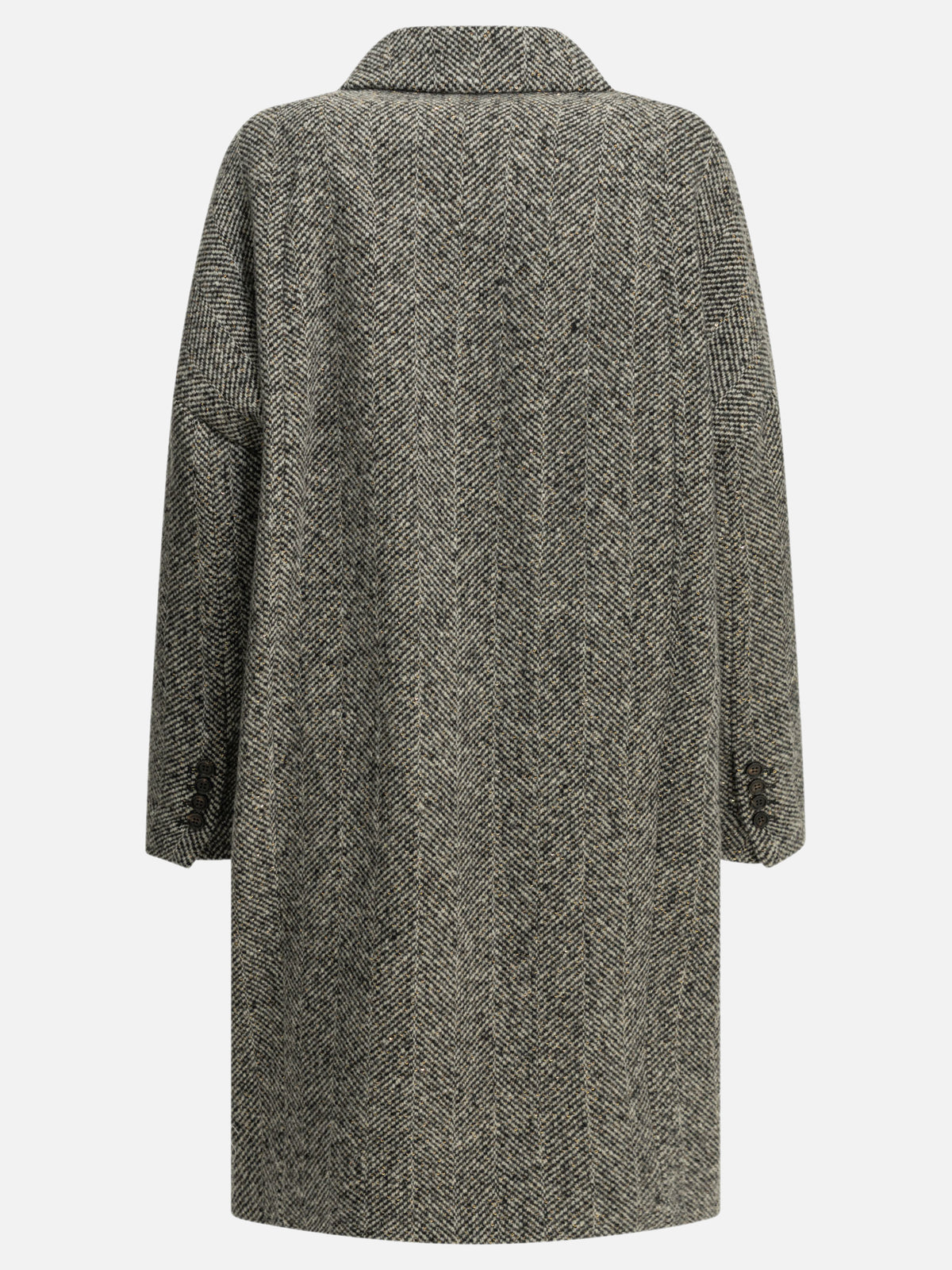 Brunello Cucinelli "Dazzling" Long Coat Grey - VIETTI