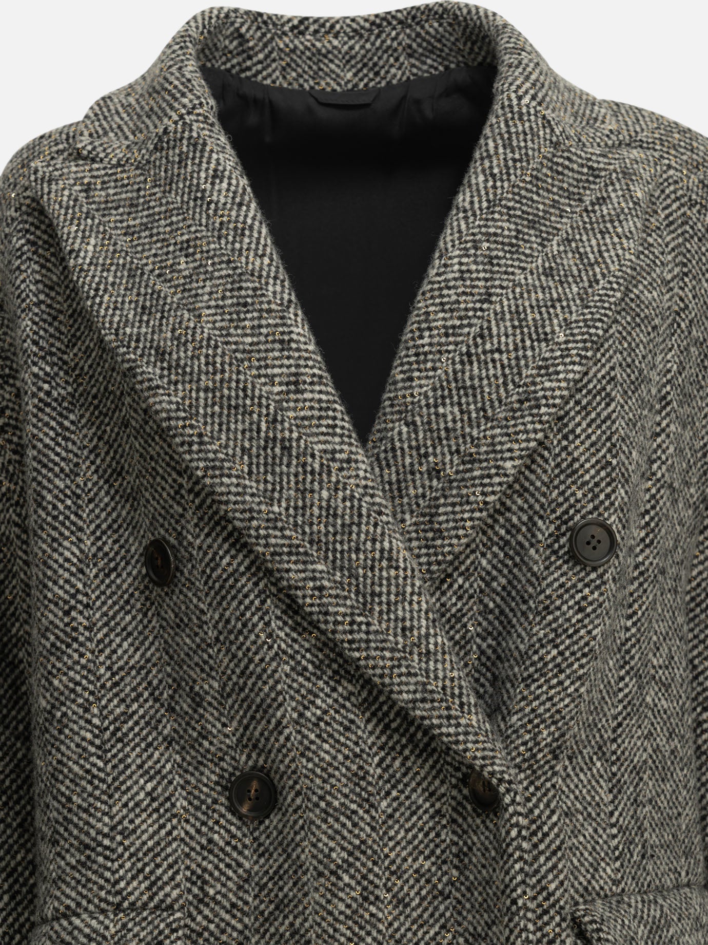 Brunello Cucinelli "Dazzling" Long Coat Grey - VIETTI