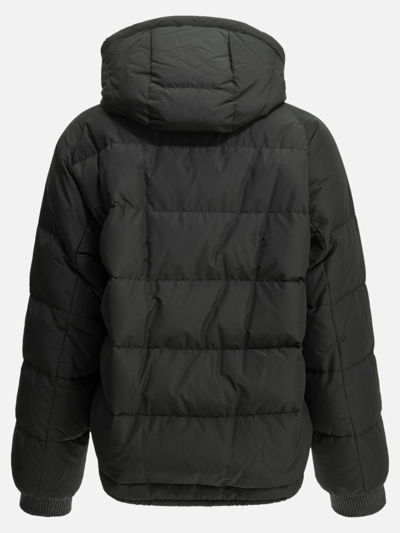 Brunello Cucinelli "Taffeta" Short Down Jacket Black

