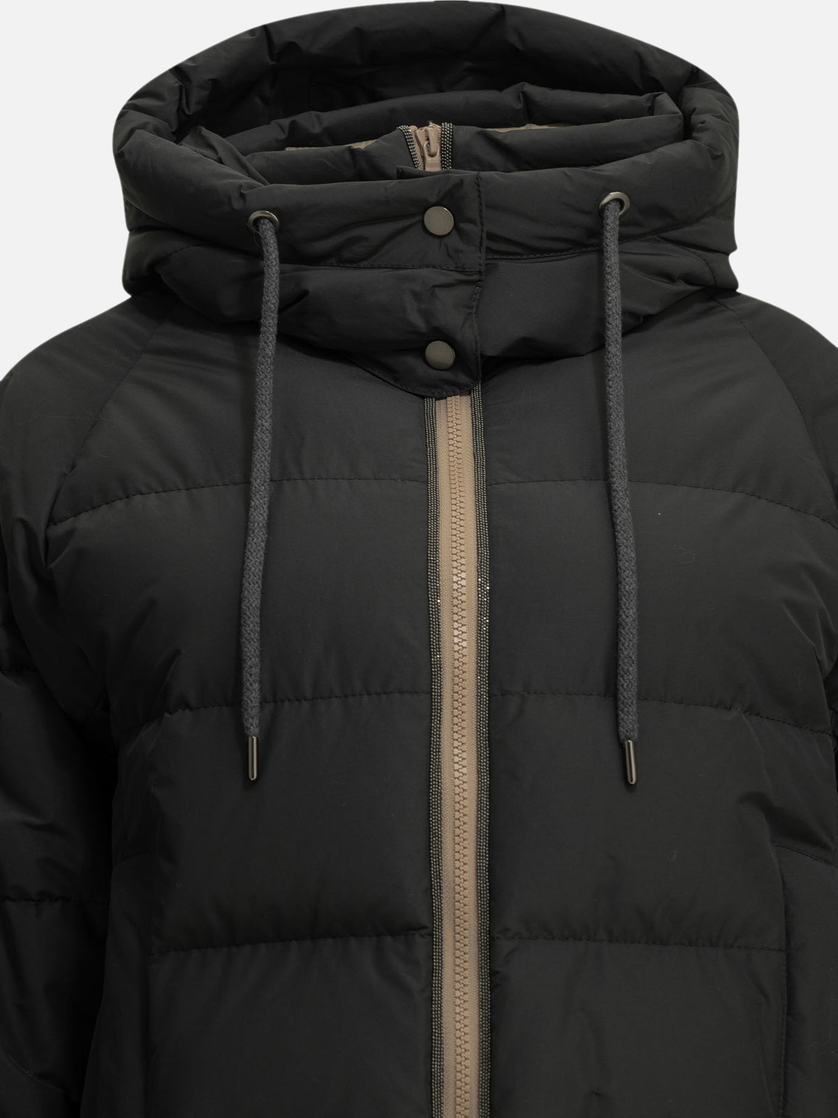 Brunello Cucinelli "Taffeta" Short Down Jacket Black

