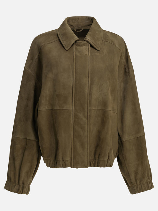 Leather jackets Solid colour  Green - Brunello Cucinelli Women | PLP | VIETTI Online Store 
