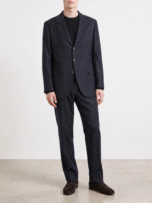 Casual suits Pinstriped  Blue - Brunello Cucinelli Men | PDP | VIETTI Online Store | 2
