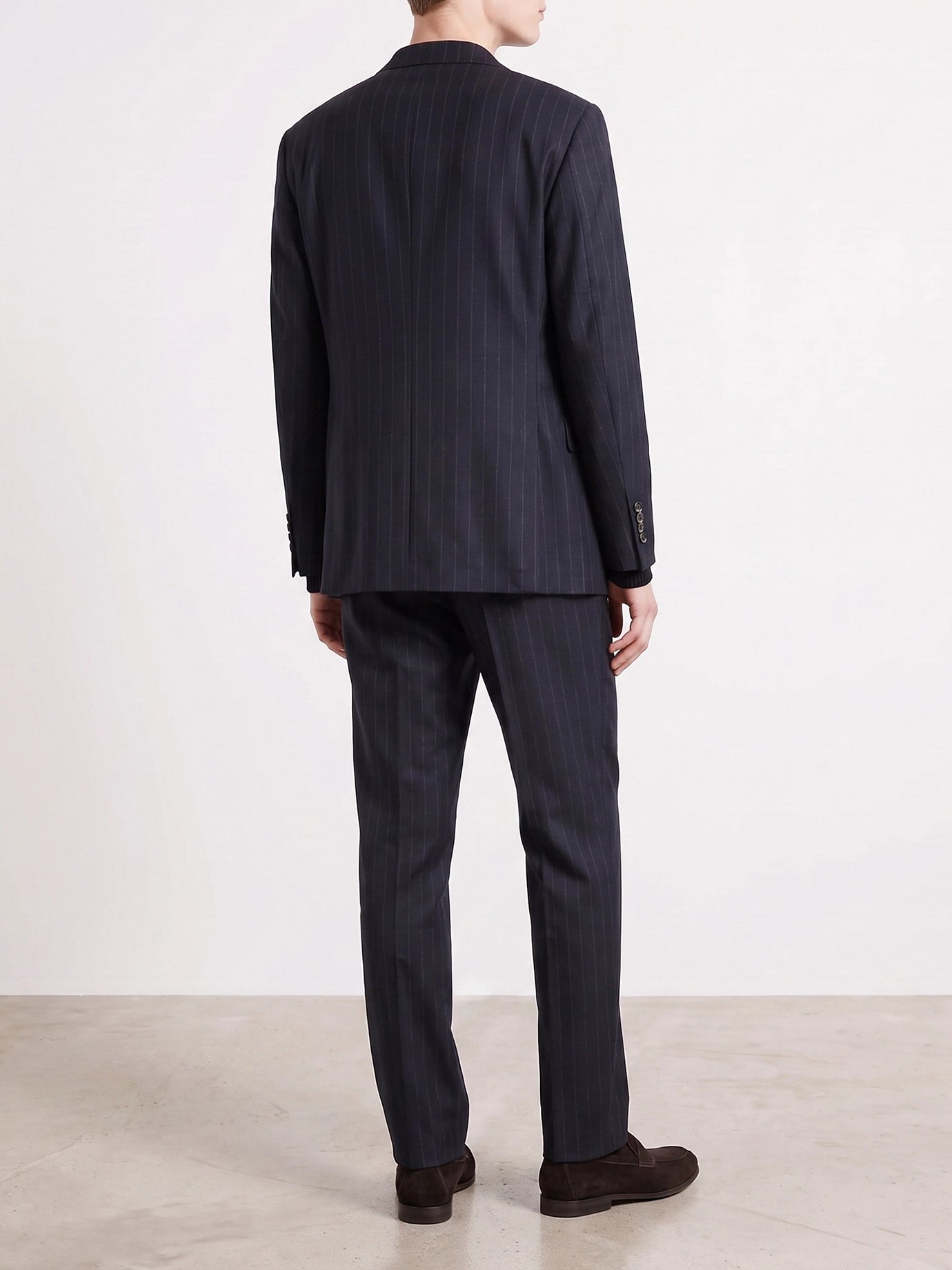 Casual suits Pinstriped  Blue - Brunello Cucinelli Men | PDP | VIETTI Online Store | thumbnail_3