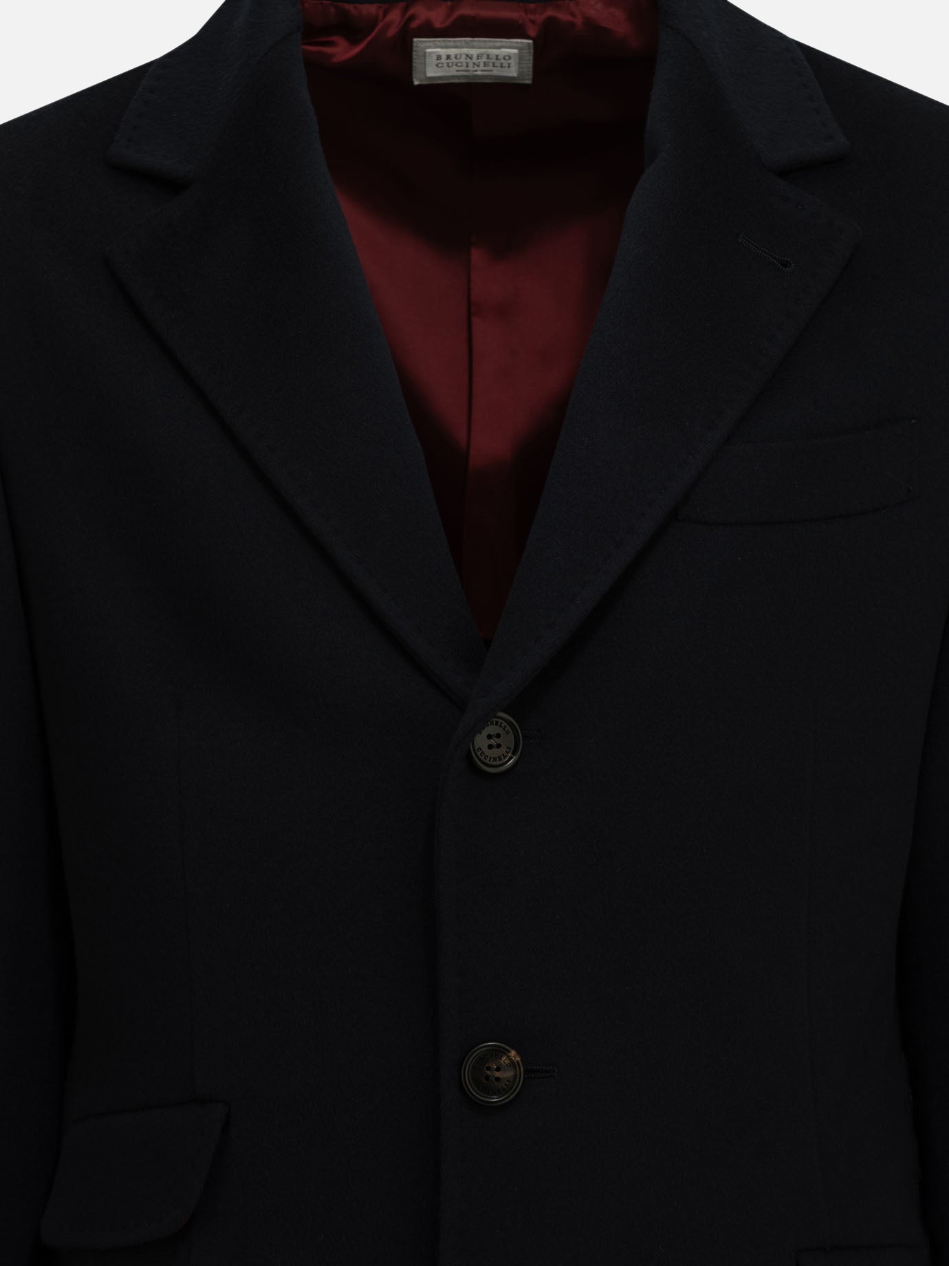 Short coats Solid colour  Blue - Brunello Cucinelli Men | PDP | VIETTI Online Store | thumbnail_3