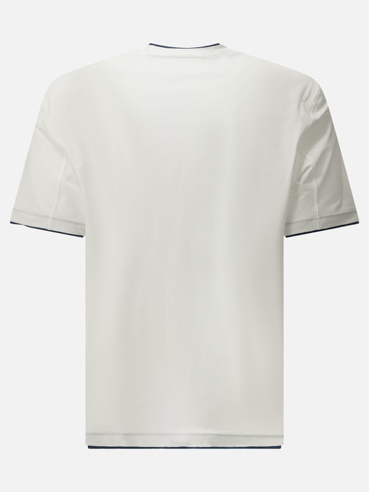 Crewneck t-shirts Logo  White - Brunello Cucinelli Men | PDP | VIETTI Online Store | 2
