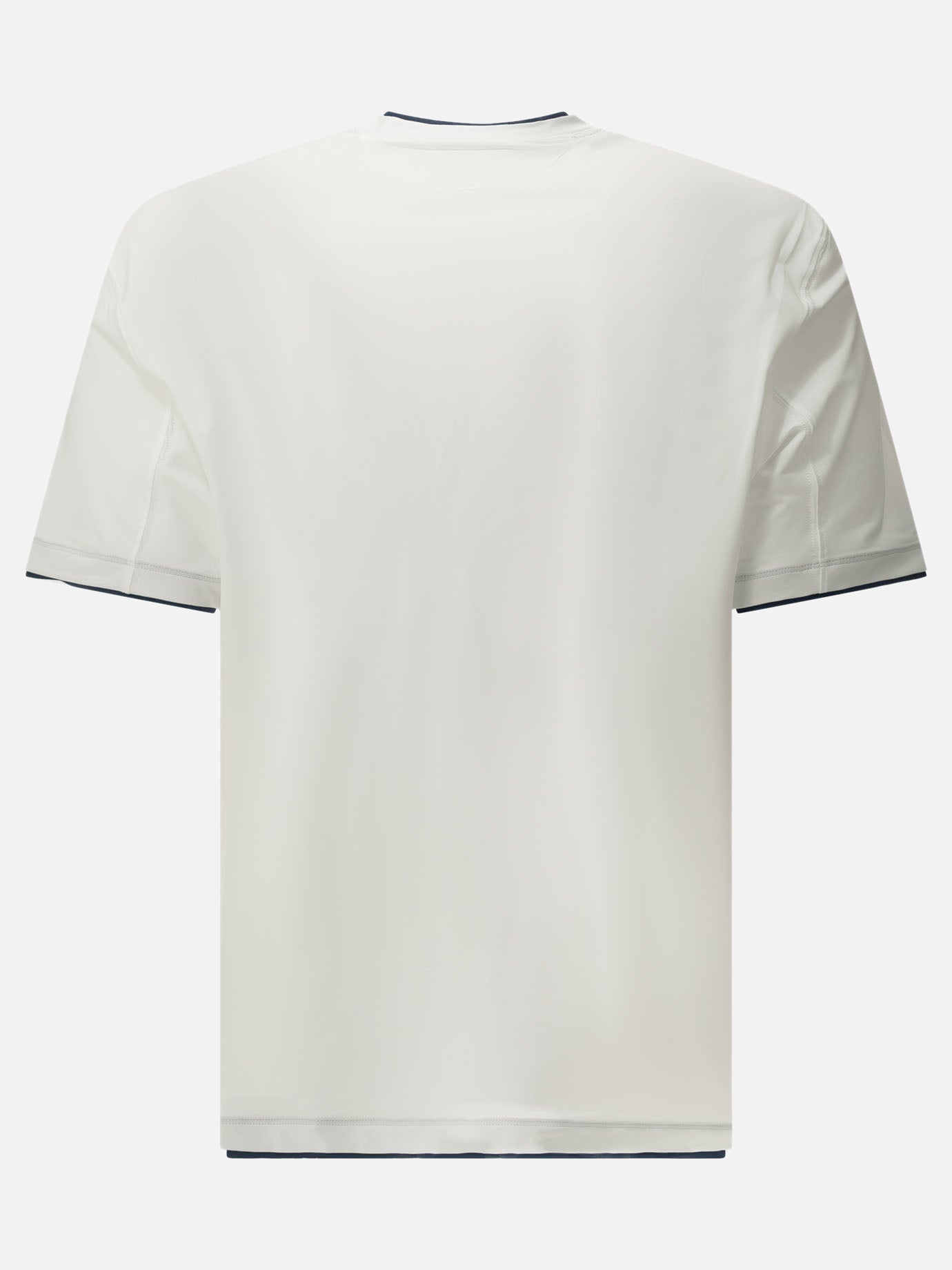 Crewneck t-shirts Logo  White - Brunello Cucinelli Men | PDP | VIETTI Online Store | Zoom-Modal_4
