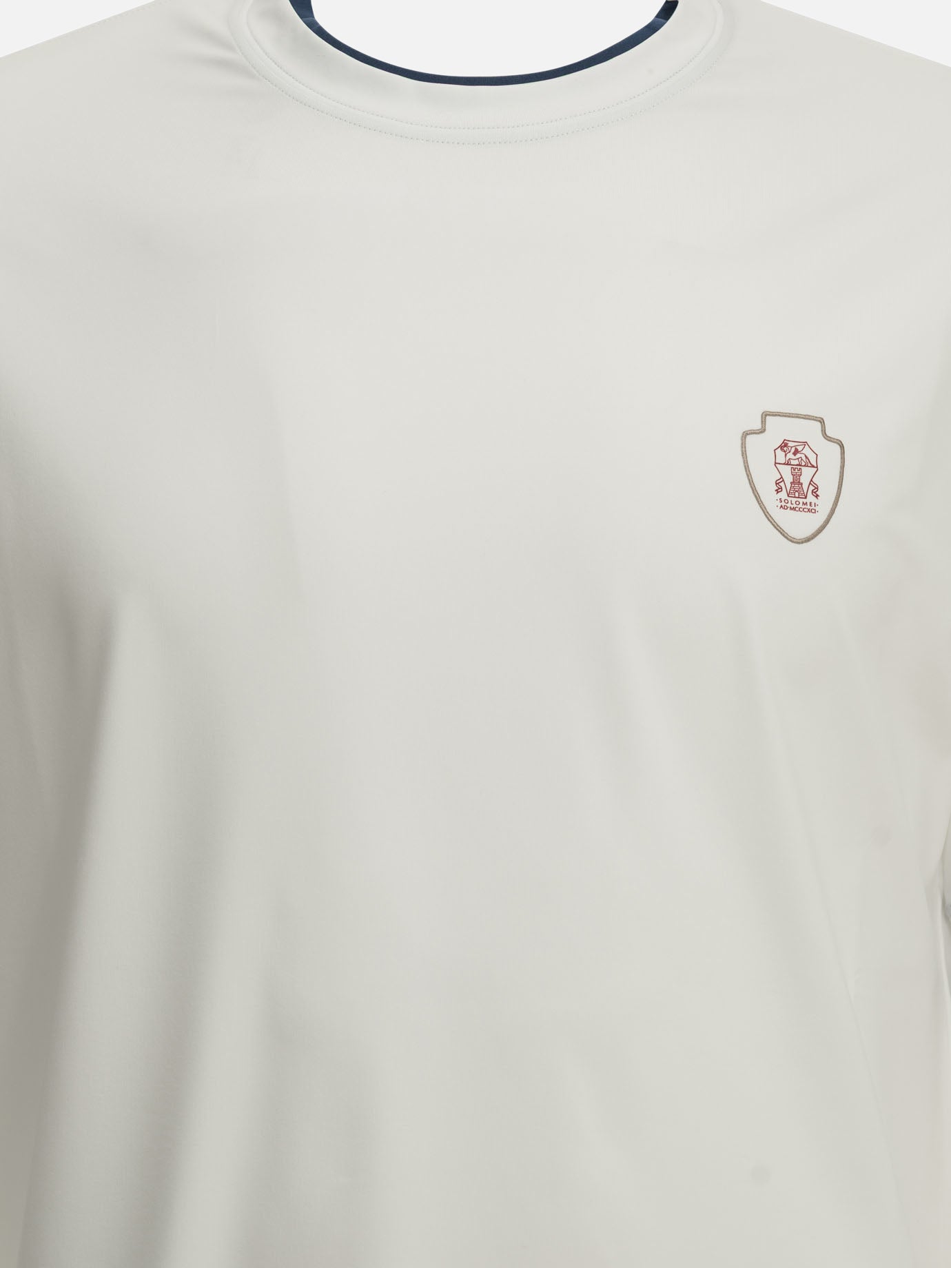 Crewneck t-shirts Logo  White - Brunello Cucinelli Men | PDP | VIETTI Online Store | Zoom-Modal_5
