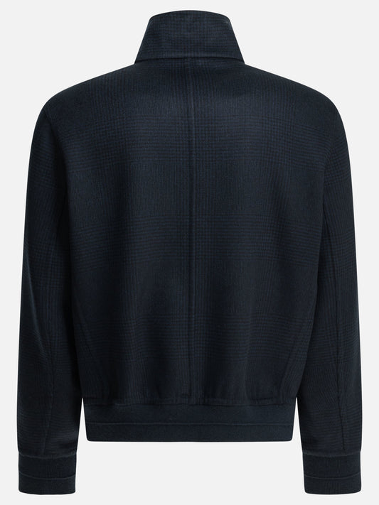 Bomber jackets Plaid  Blue - Brunello Cucinelli Men | PDP | VIETTI Online Store | 2
