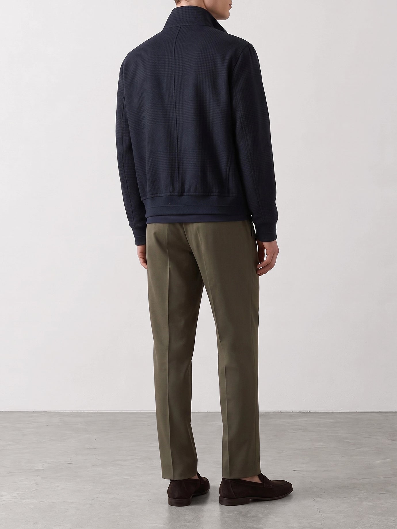 Bomber jackets Plaid  Blue - Brunello Cucinelli Men | PDP | VIETTI Online Store | Zoom-Modal_3
