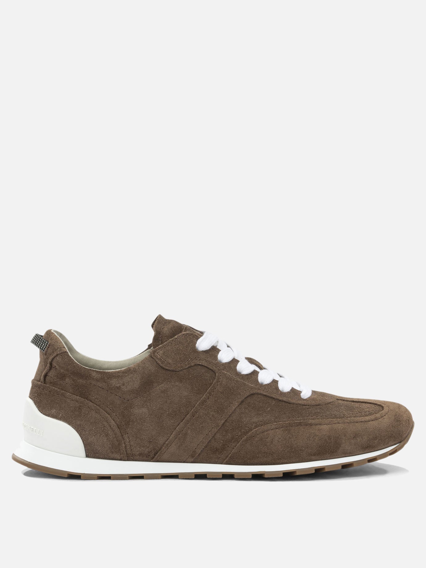 Sneaker basse 100% calf leather - 100% polyurethane  Marrone - Brunello Cucinelli Donna | PDP | VIETTI Online Store | thumbnail