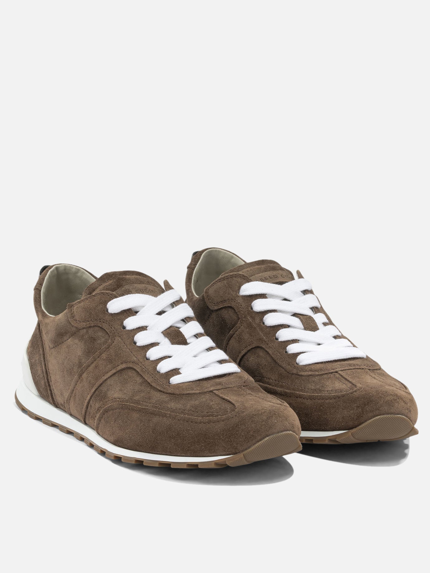 Sneaker basse 100% calf leather - 100% polyurethane  Marrone - Brunello Cucinelli Donna | PDP | VIETTI Online Store | thumbnail_2