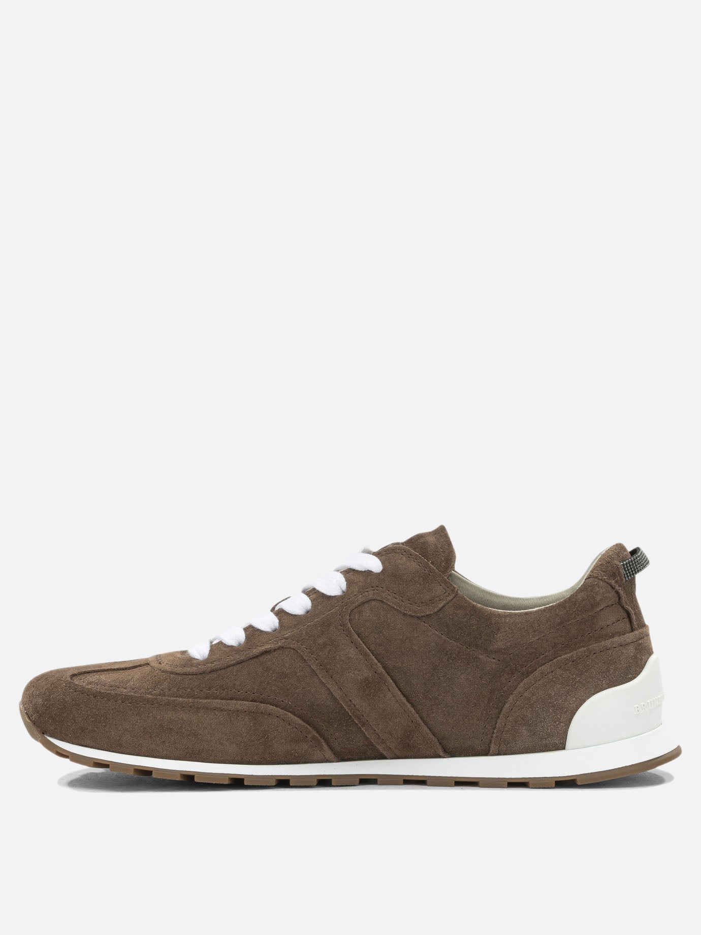 Sneaker basse 100% calf leather - 100% polyurethane  Marrone - Brunello Cucinelli Donna | PDP | VIETTI Online Store | thumbnail_3