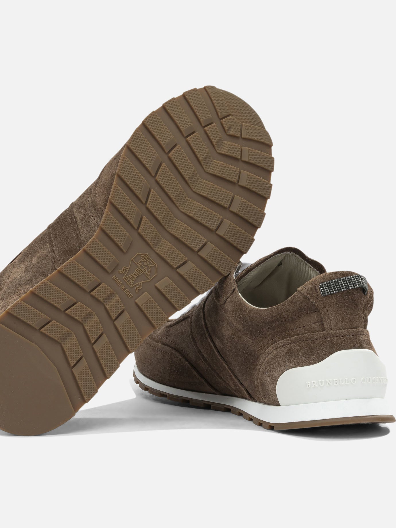 Sneaker basse 100% calf leather - 100% polyurethane  Marrone - Brunello Cucinelli Donna | PDP | VIETTI Online Store | thumbnail_5