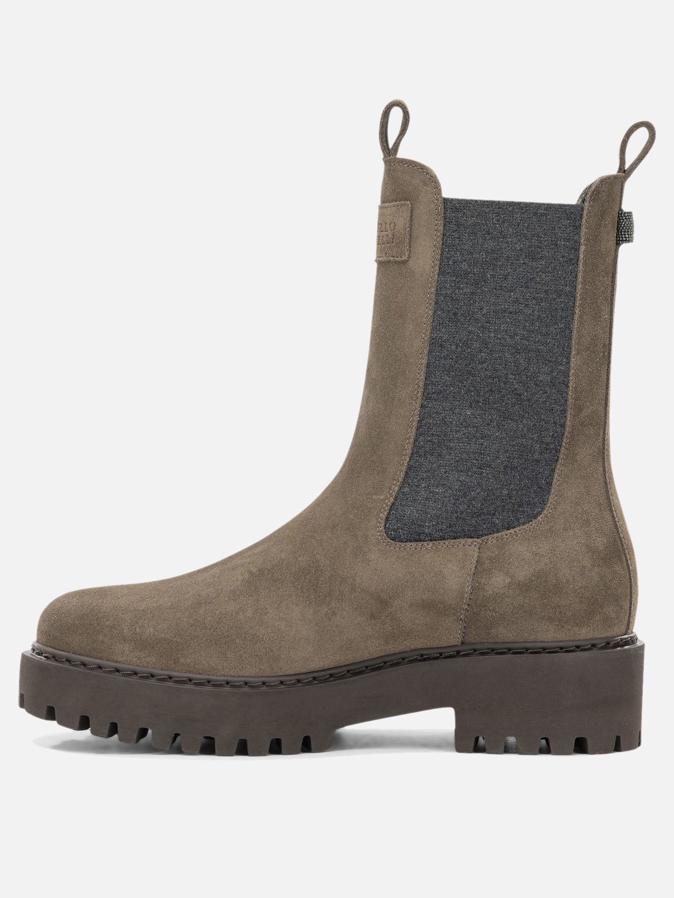 Pull-on boots 100% calf leather - 100% rubber  Brown - Brunello Cucinelli Women | PDP | VIETTI Online Store | Zoom-Modal_3
