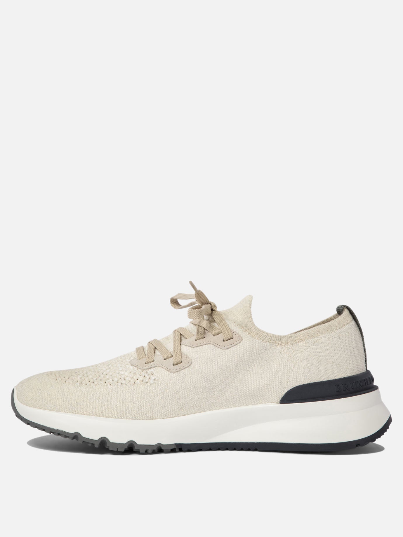Low top sneakers 100% fabric - 100% rubber  Beige - Brunello Cucinelli Men | PDP | VIETTI Online Store | Zoom-Modal_3
