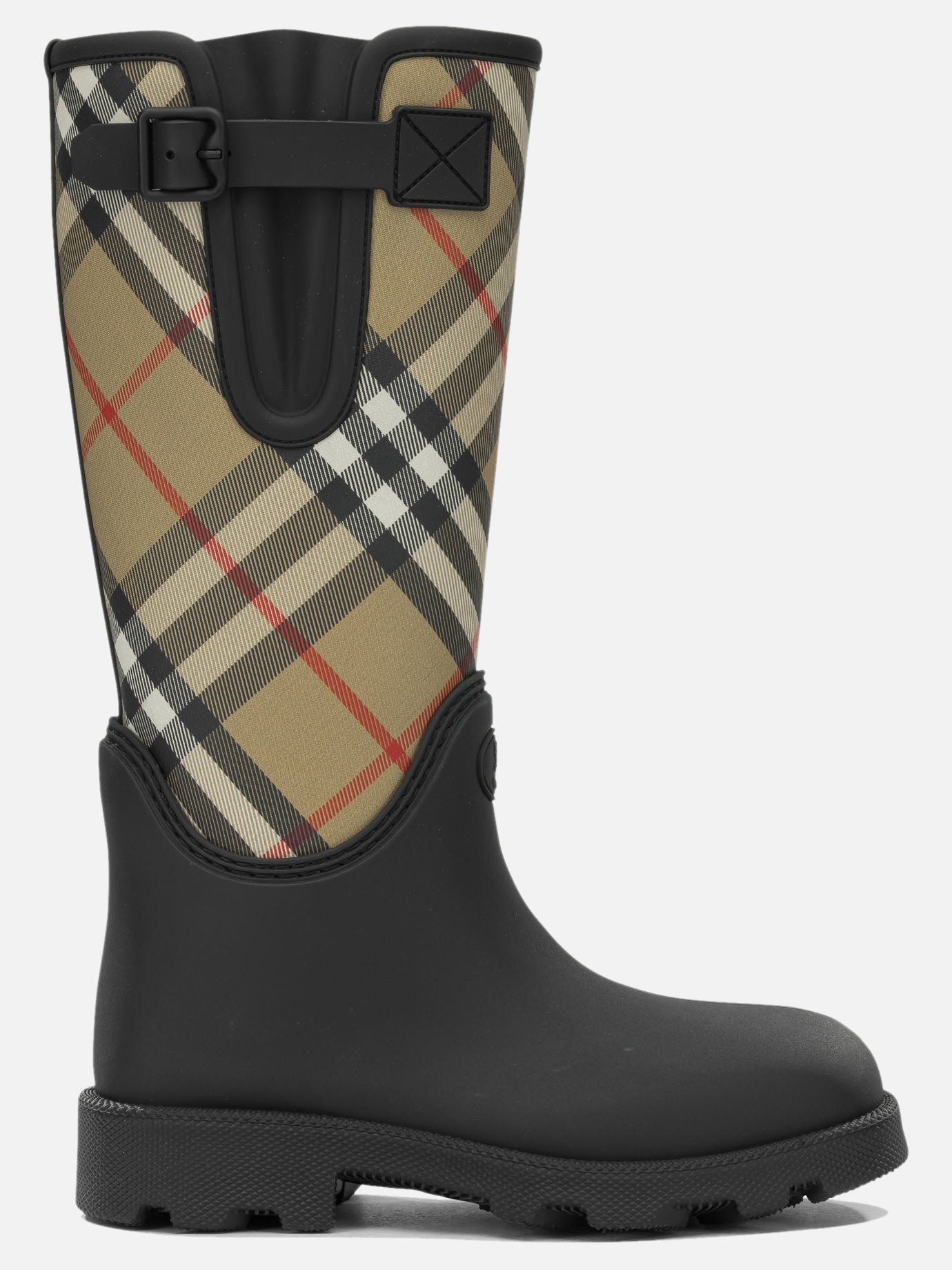 Stivaletti da pioggia 50% synthetic rubber 35% polyurethane 15% nylon  Nero - Burberry Donna | PDP | VIETTI Online Store | thumbnail