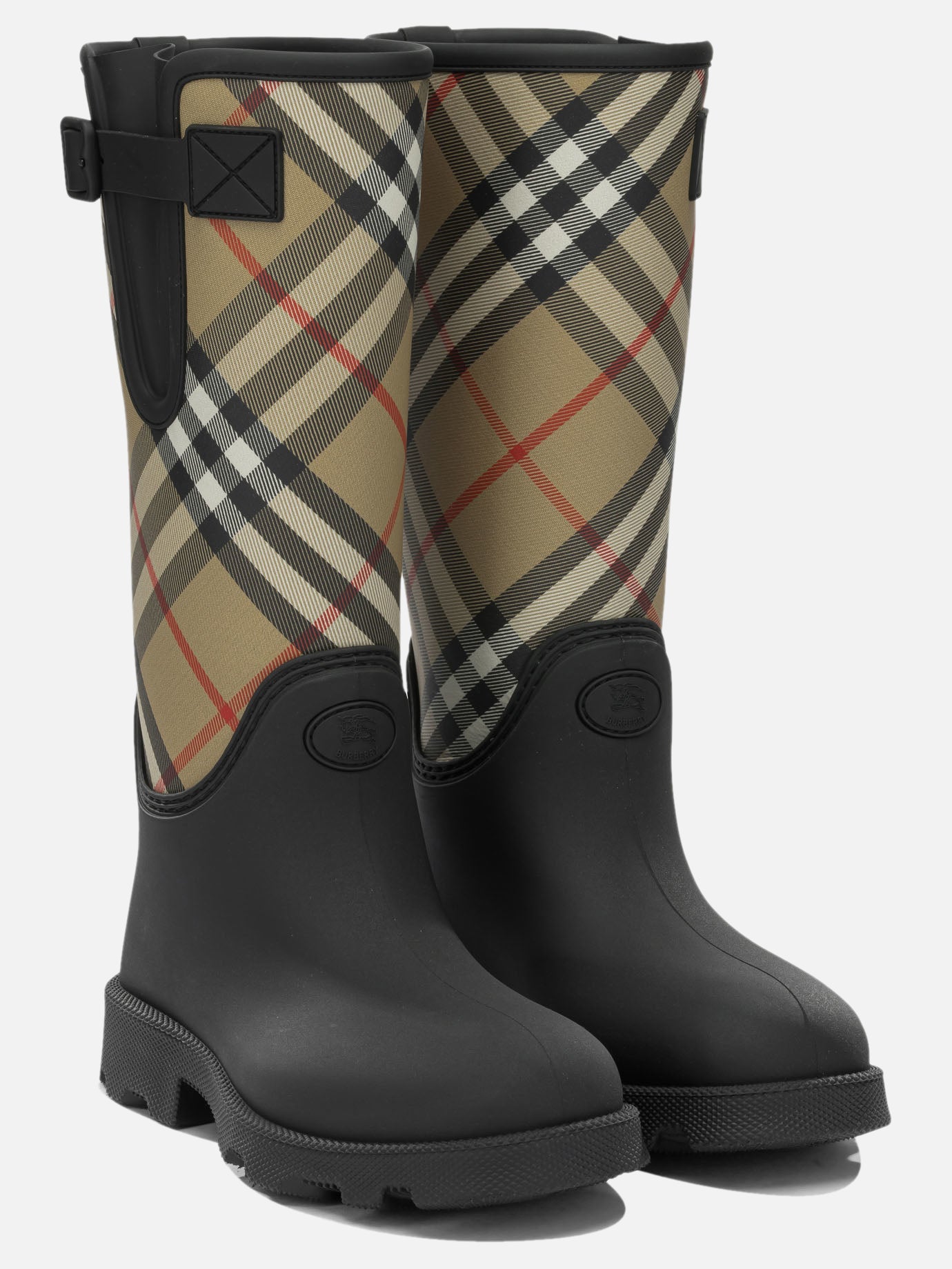 Stivaletti da pioggia 50% synthetic rubber 35% polyurethane 15% nylon  Nero - Burberry Donna | PDP | VIETTI Online Store | Zoom-Modal_2
