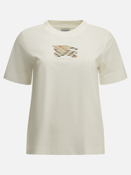 T-shirt girocollo Logo  Bianco - Burberry Donna | PDP | VIETTI Online Store 
