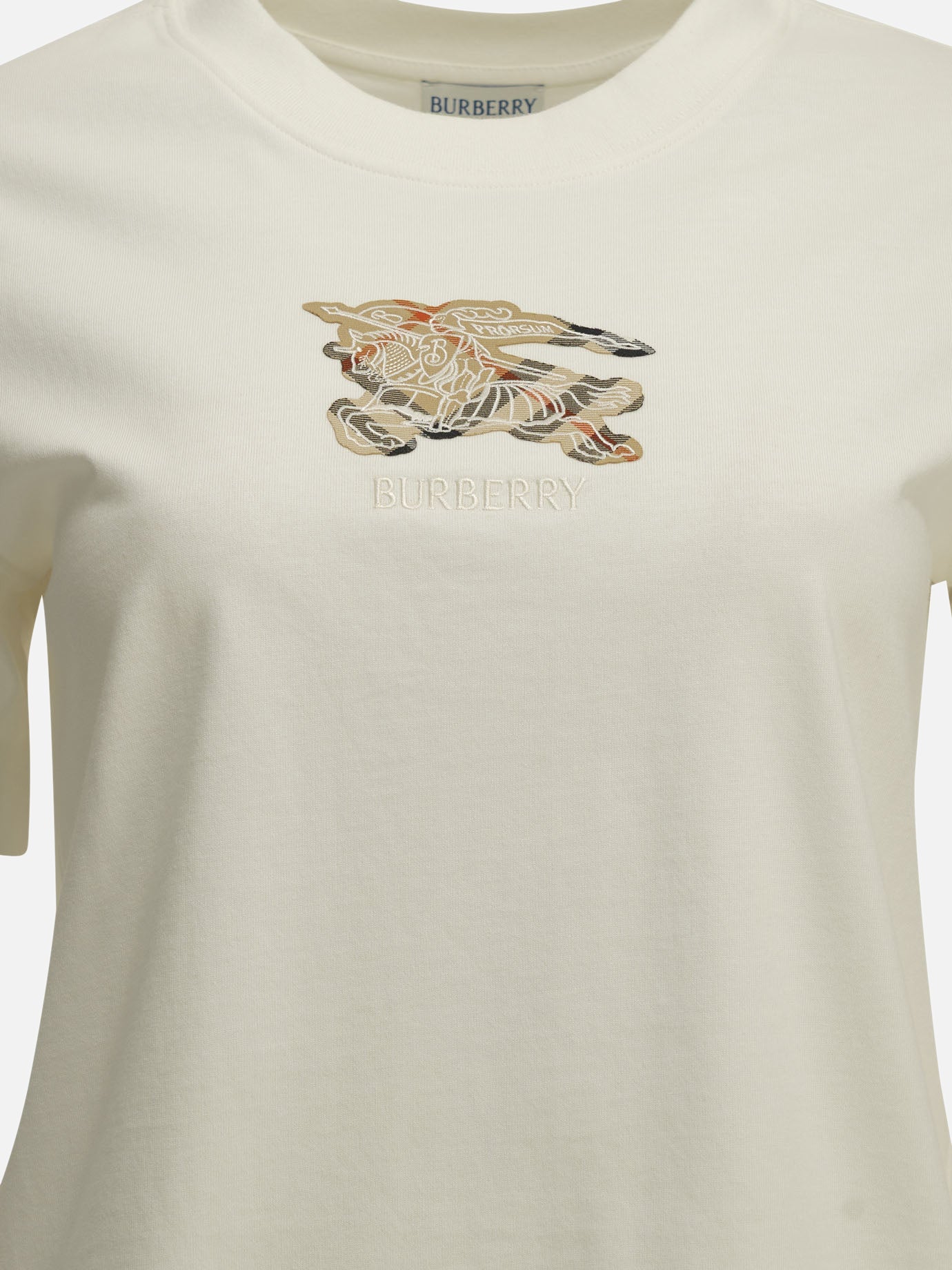 T-shirt girocollo Logo  Bianco - Burberry Donna | PDP | VIETTI Online Store | Zoom-Modal_3
