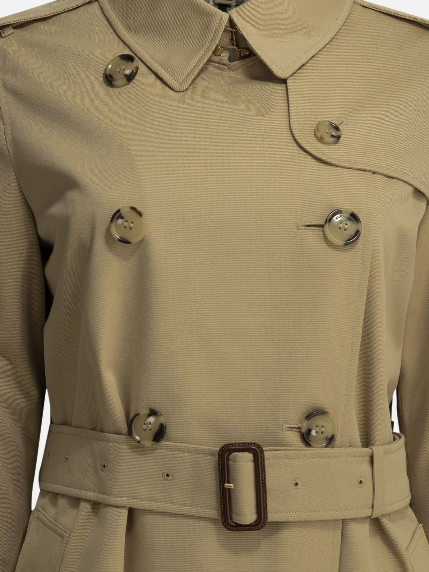 Raincoats & Trench coats Solid colour  Beige - Burberry Women | PDP | VIETTI Online Store | Zoom-Modal_3
