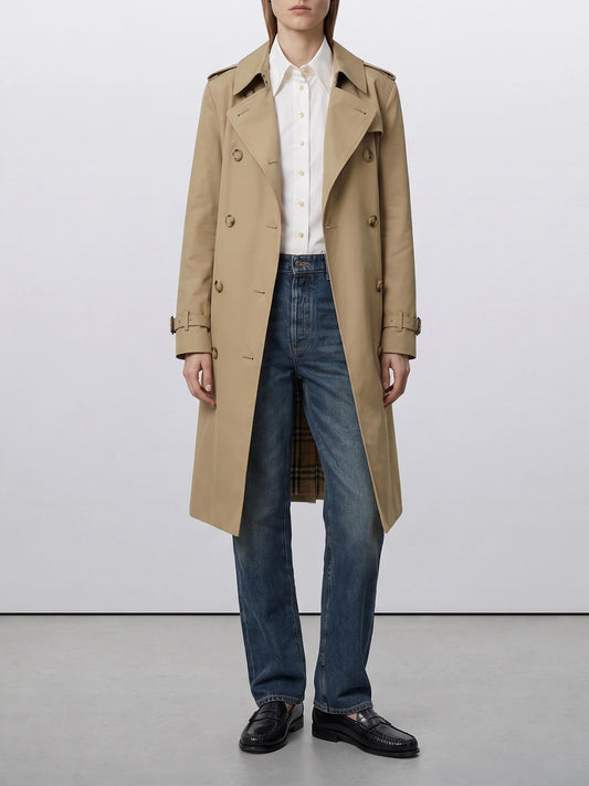 Raincoats & Trench coats Solid colour  Beige - Burberry Women | PLP | VIETTI Online Store | 2
