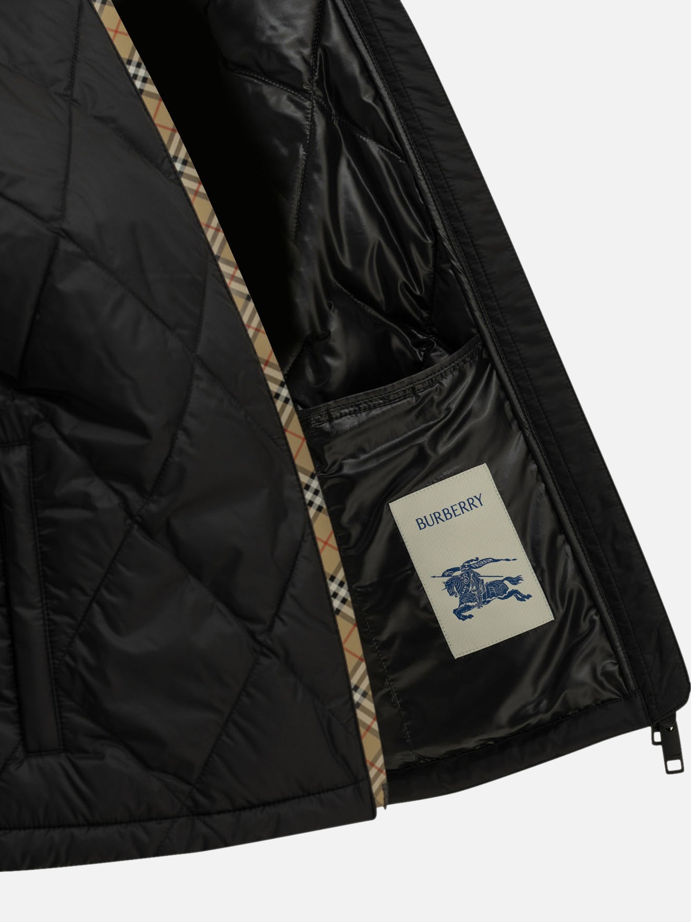 Quilted & Utility Jackets Solid colour  Black - Burberry Women | PDP | VIETTI Online Store | Zoom-Modal_4
