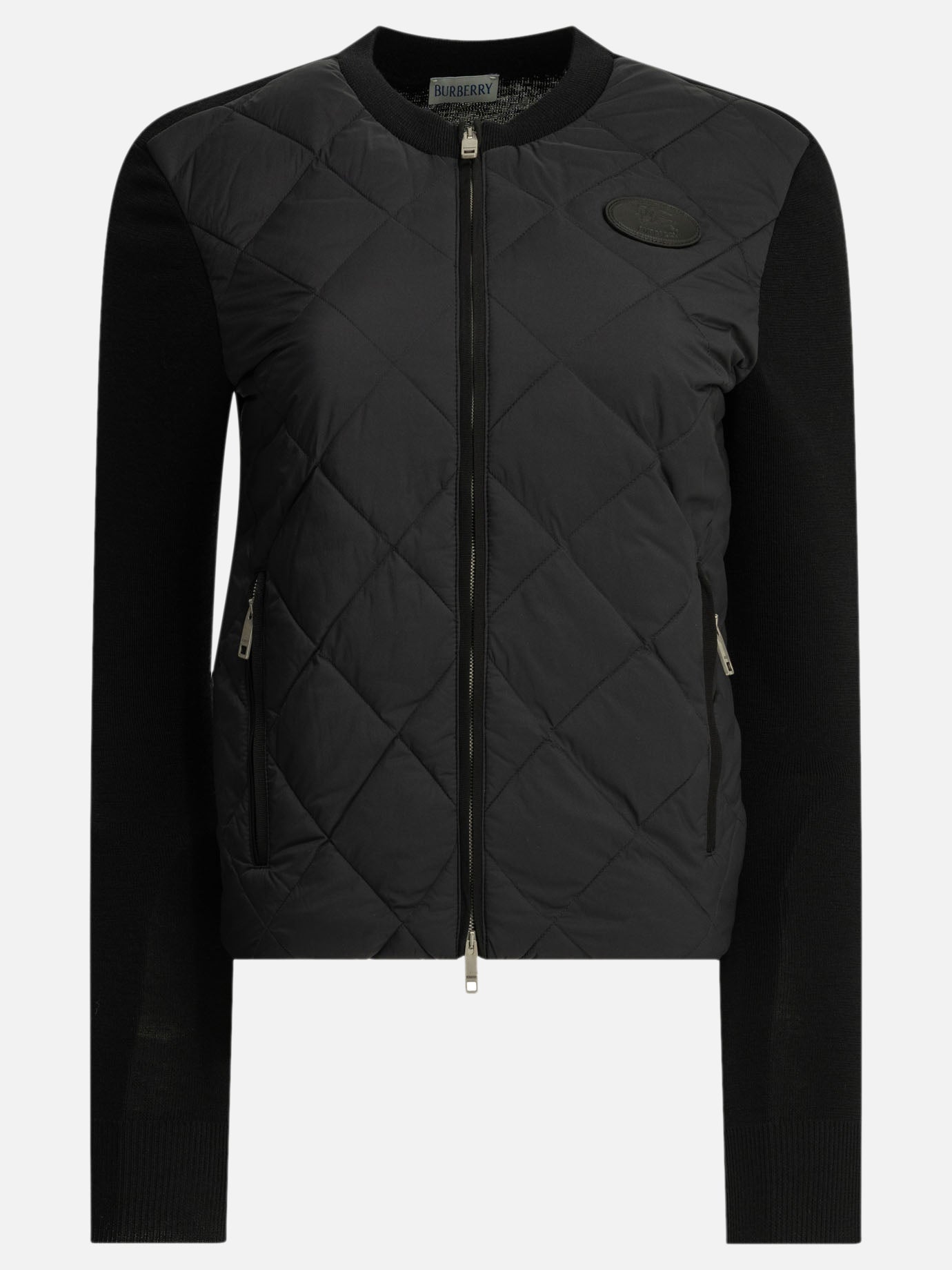 Giacche leggere & Trapuntate Logo  Nero - Burberry Donna | PDP | VIETTI Online Store | Zoom-Modal
