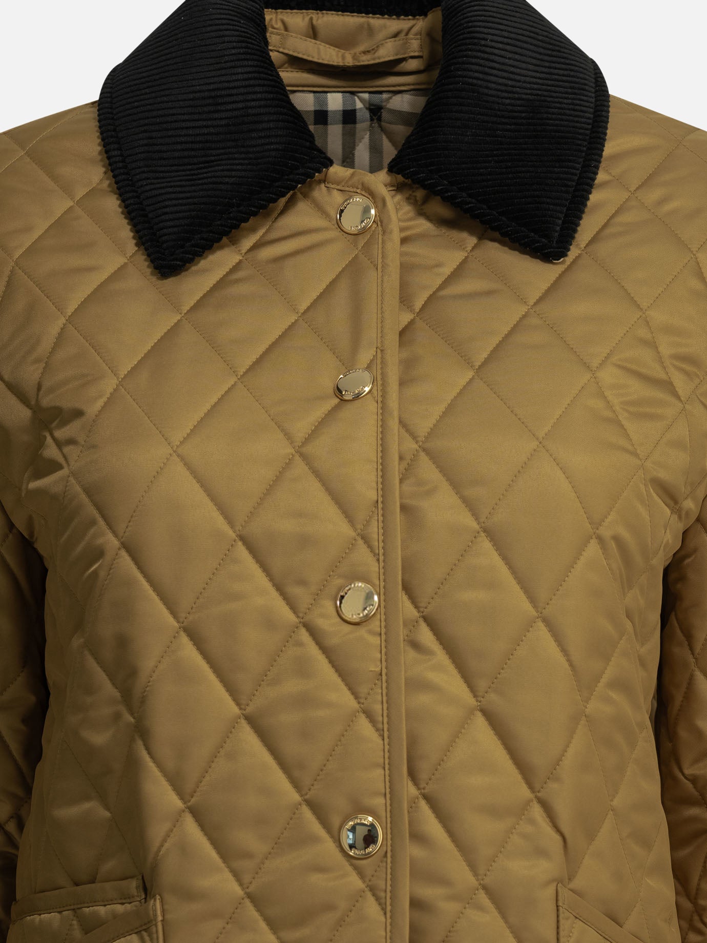 Quilted & Utility Jackets Solid colour  Brown - Burberry Women | PDP | VIETTI Online Store | Zoom-Modal_3
