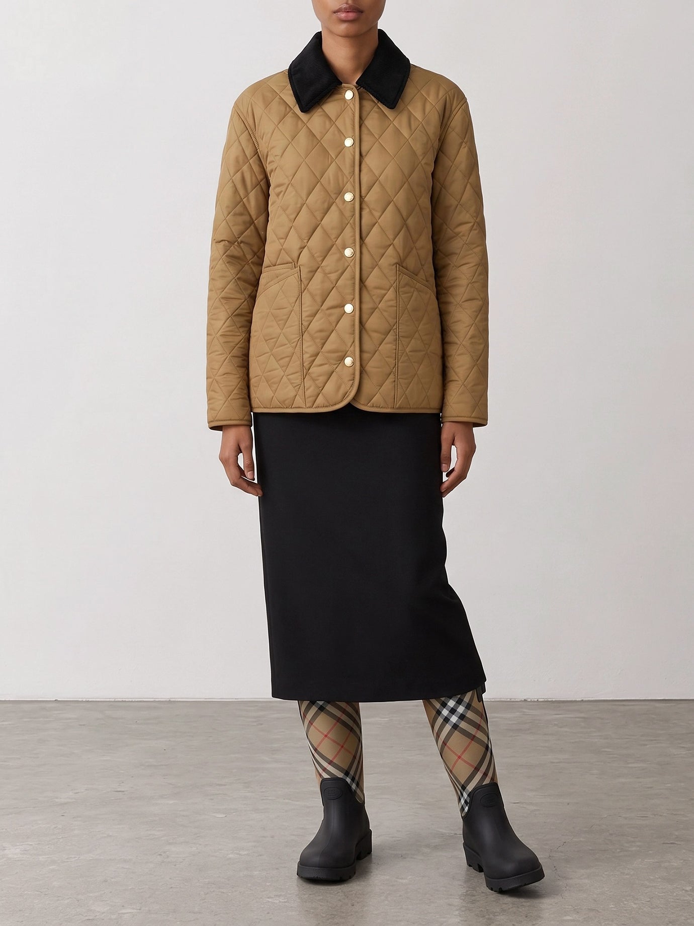 Quilted & Utility Jackets Solid colour  Brown - Burberry Women | PDP | VIETTI Online Store | Zoom-Modal_5

