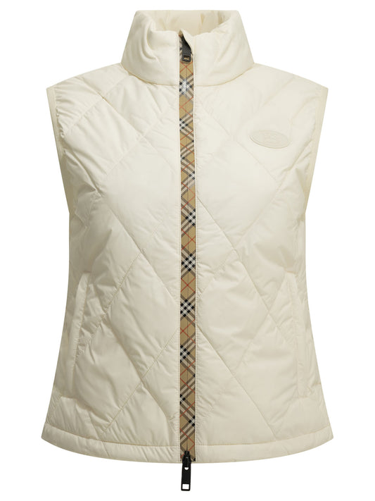 Vest jackets Logo  White - Burberry Women | PLP | VIETTI Online Store 
