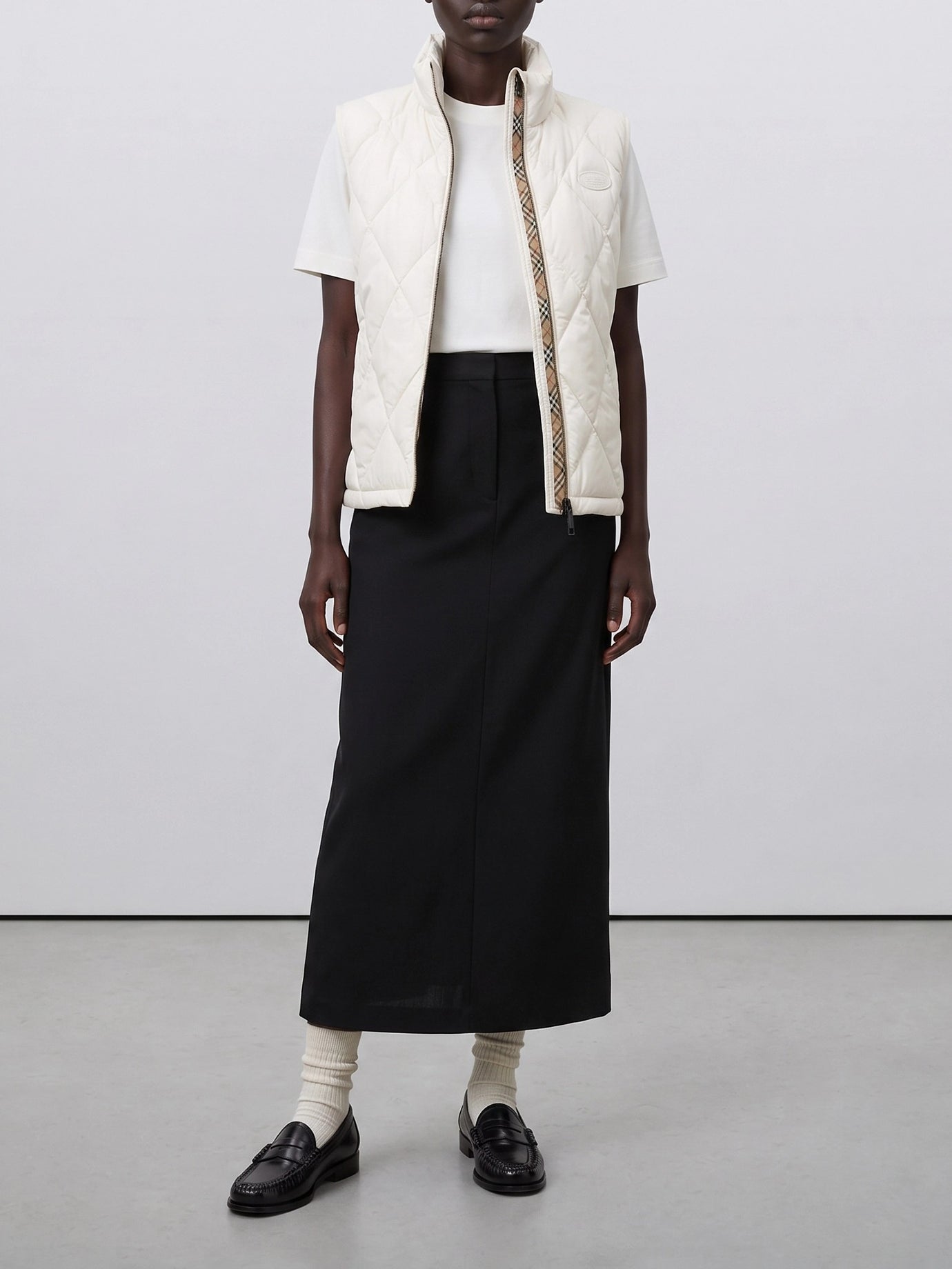 Vest jackets Logo  White - Burberry Women | PDP | VIETTI Online Store | Zoom-Modal_5
