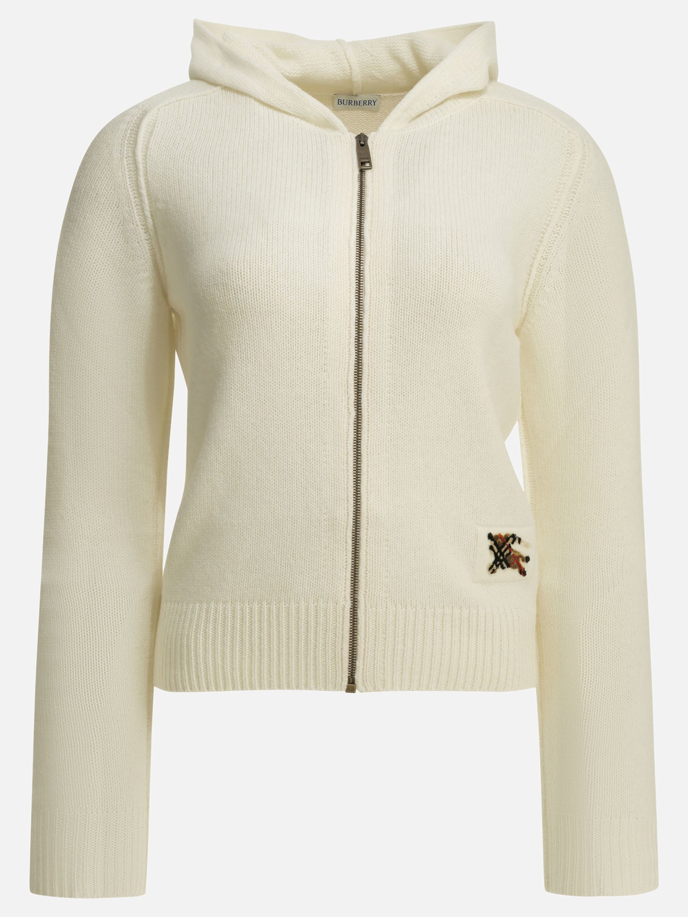 Zipped sweaters Logo  White - Burberry Women | PDP | VIETTI Online Store | thumbnail