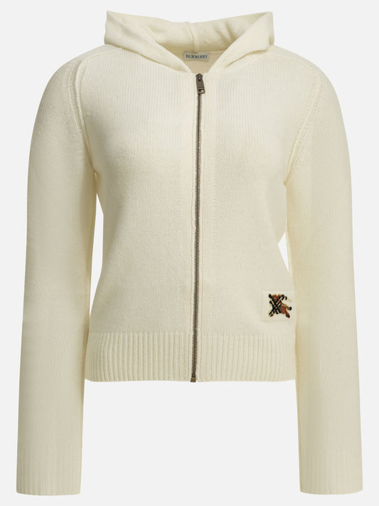 Zipped sweaters Logo  White - Burberry Women | PLP | VIETTI Online Store 
