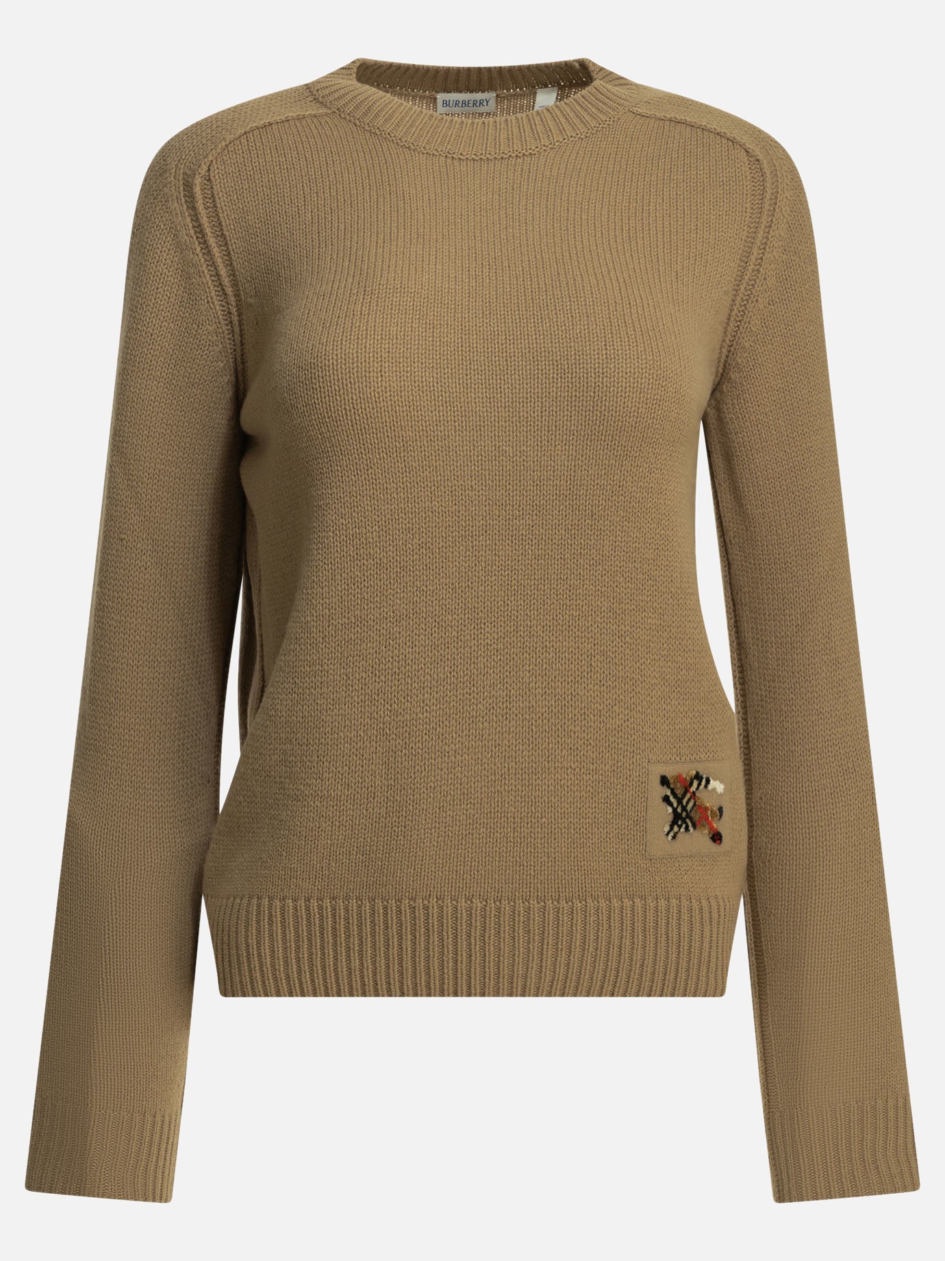 Crewneck sweaters Logo  Brown - Burberry Women | PDP | VIETTI Online Store | thumbnail