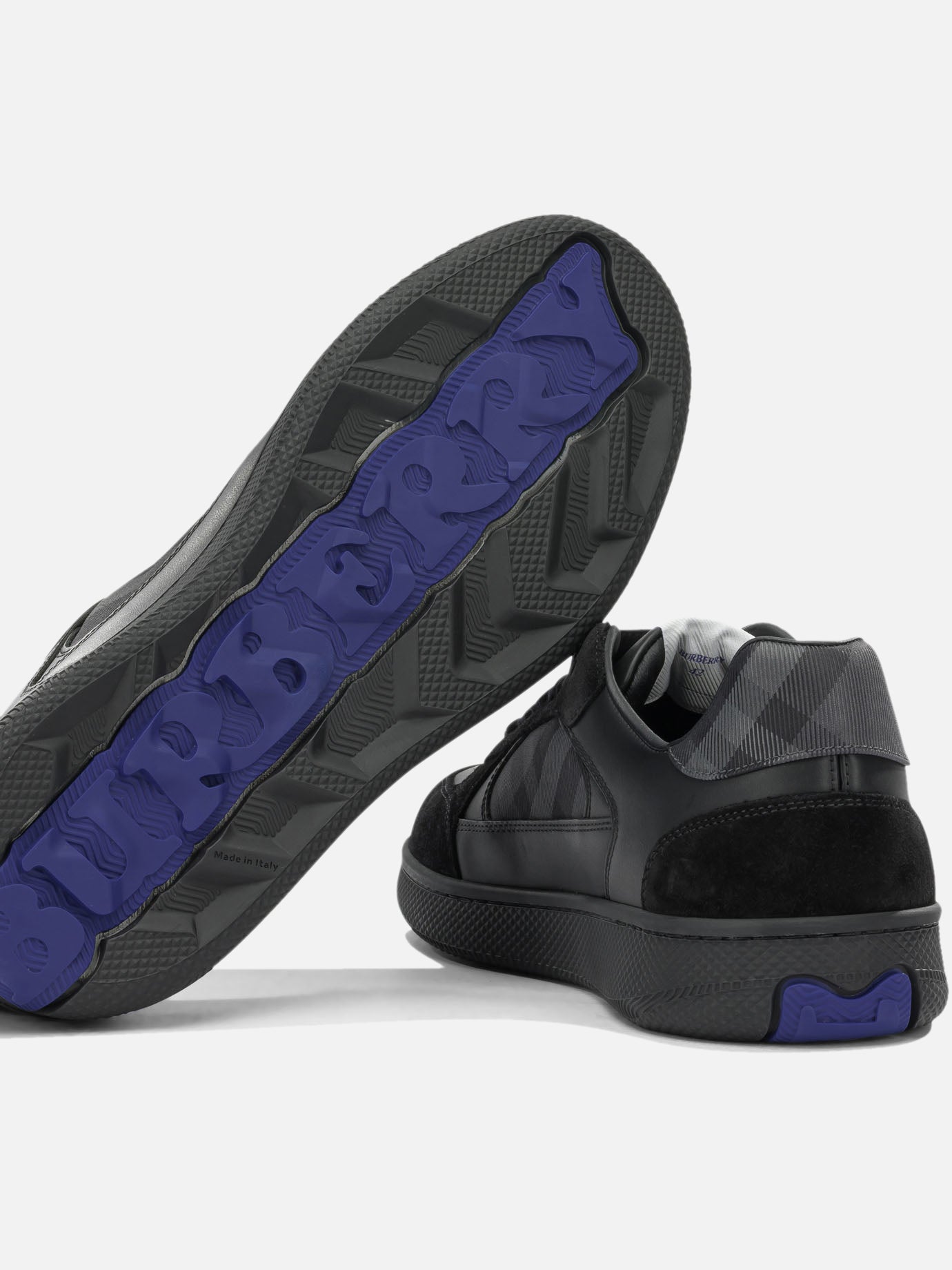 Low top sneakers 48% calf leather 27% calf leather 24% nylon 1% polyurethane  Black - Burberry Men | PDP | VIETTI Online Store | Zoom-Modal_5
