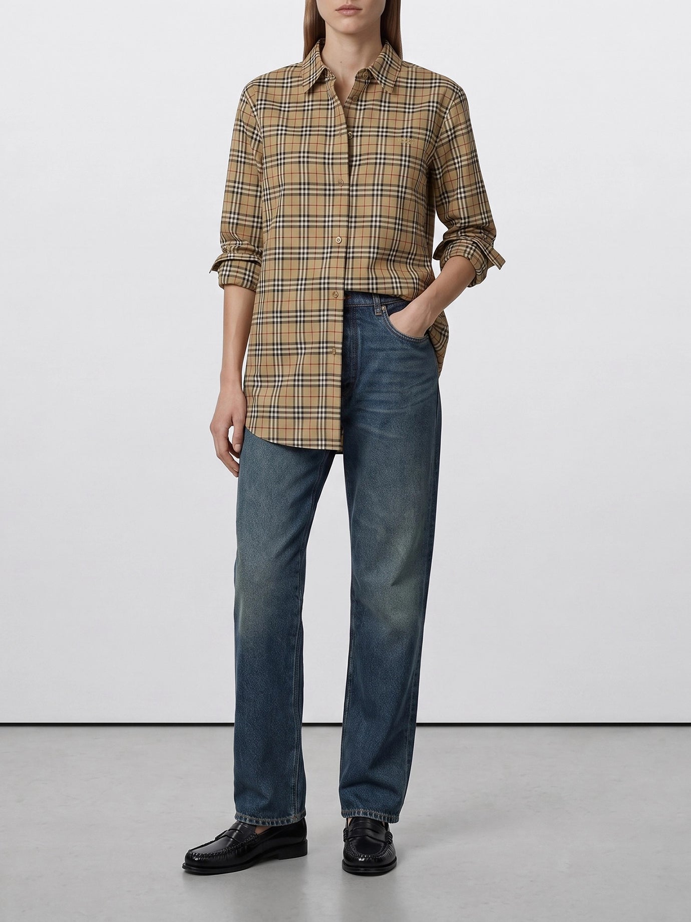 Casual shirts Check  Beige - Burberry Women | PDP | VIETTI Online Store | thumbnail_5