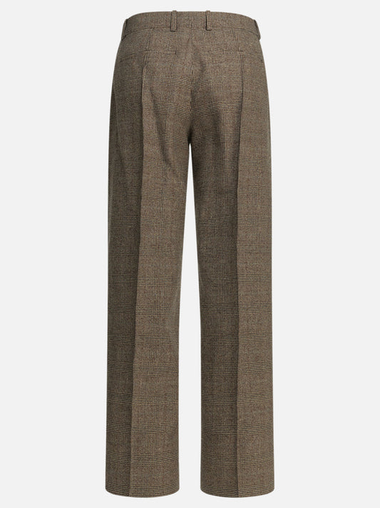 Tailored trousers Prince of Wales  Brown - Burberry Women | PLP | VIETTI Online Store | 2
