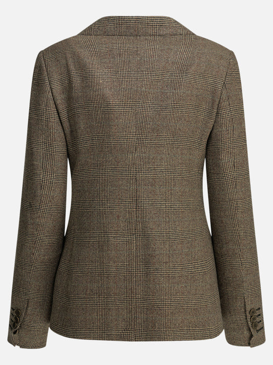 Blazers Prince of Wales  Brown - Burberry Women | PDP | VIETTI Online Store | 2
