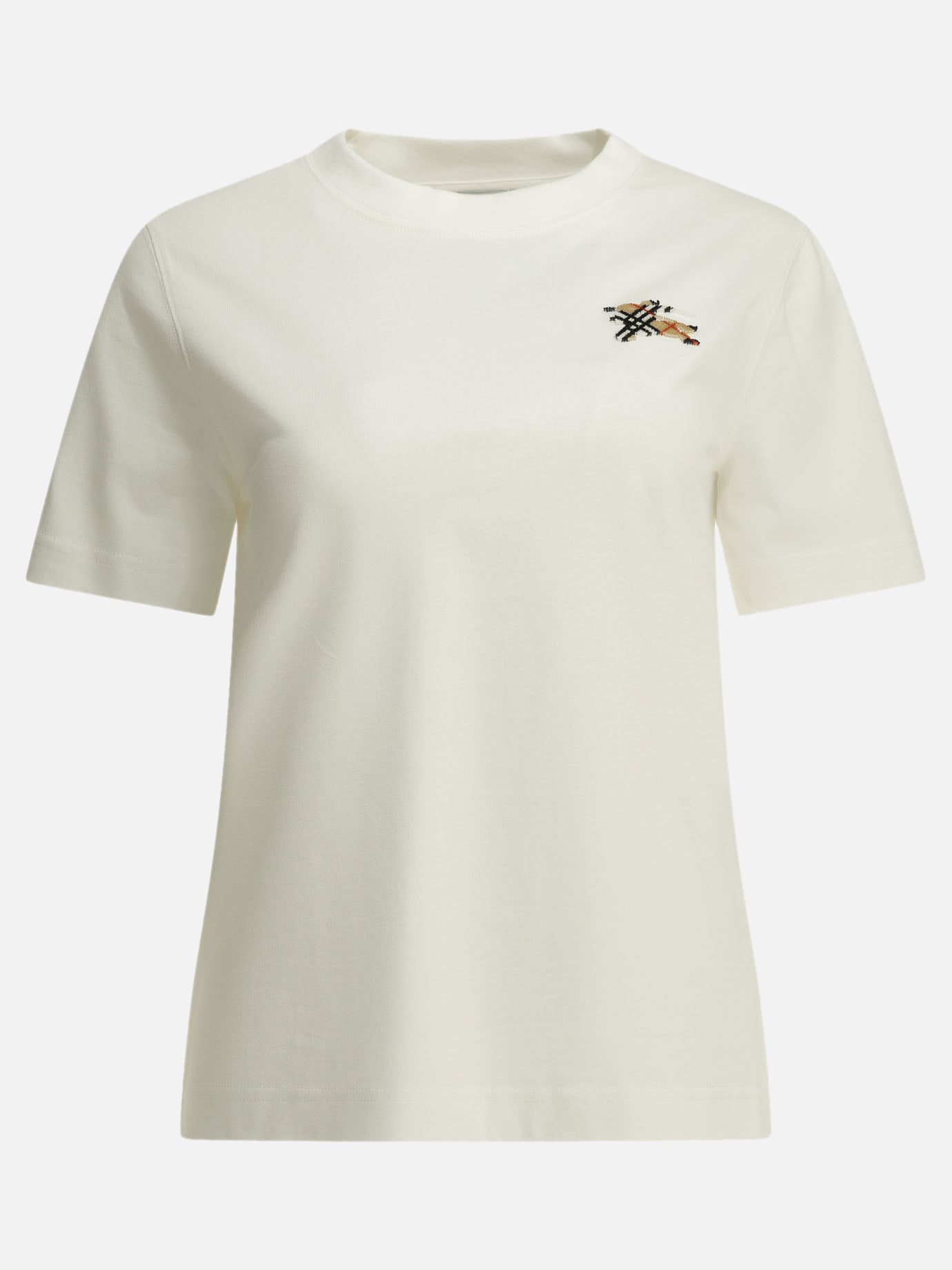 Crewneck t-shirts Logo  White - Burberry Women | PDP | VIETTI Online Store | Zoom-Modal
