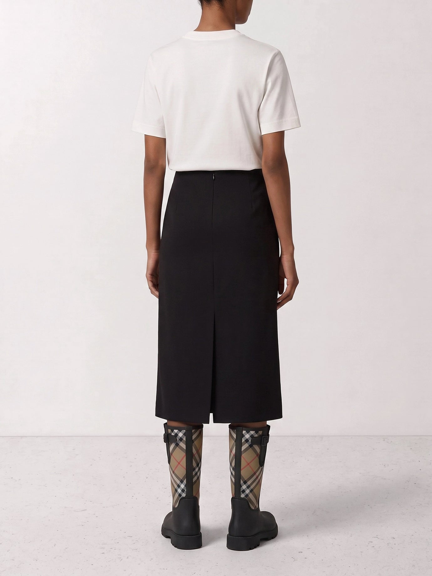 T-shirt girocollo Logo  Bianco - Burberry Donna | PDP | VIETTI Online Store | Zoom-Modal_6
