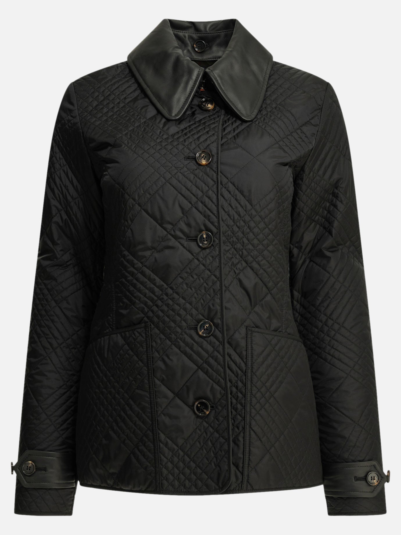 Quilted & Utility Jackets Solid colour  Black - Burberry Women | PDP | VIETTI Online Store | thumbnail