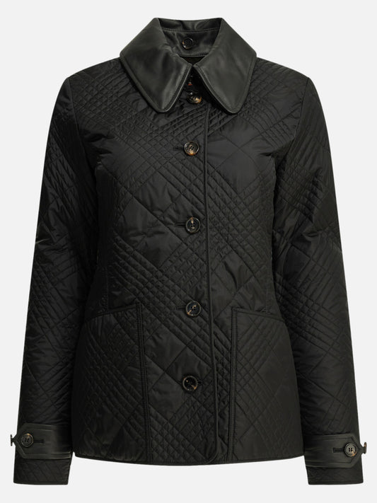 Quilted & Utility Jackets Solid colour  Black - Burberry Women | PDP | VIETTI Online Store 
