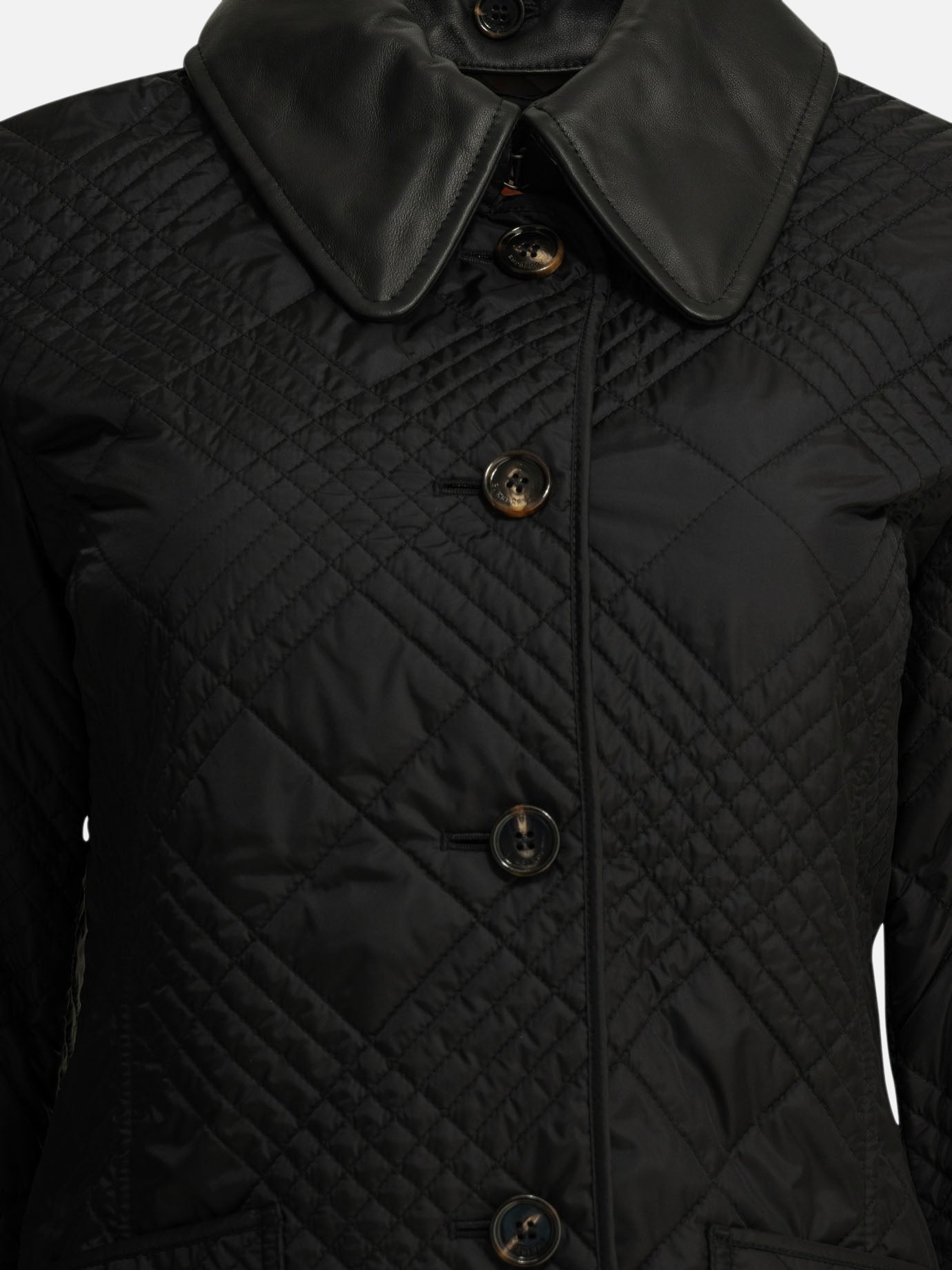 Quilted & Utility Jackets Solid colour  Black - Burberry Women | PDP | VIETTI Online Store | thumbnail_3