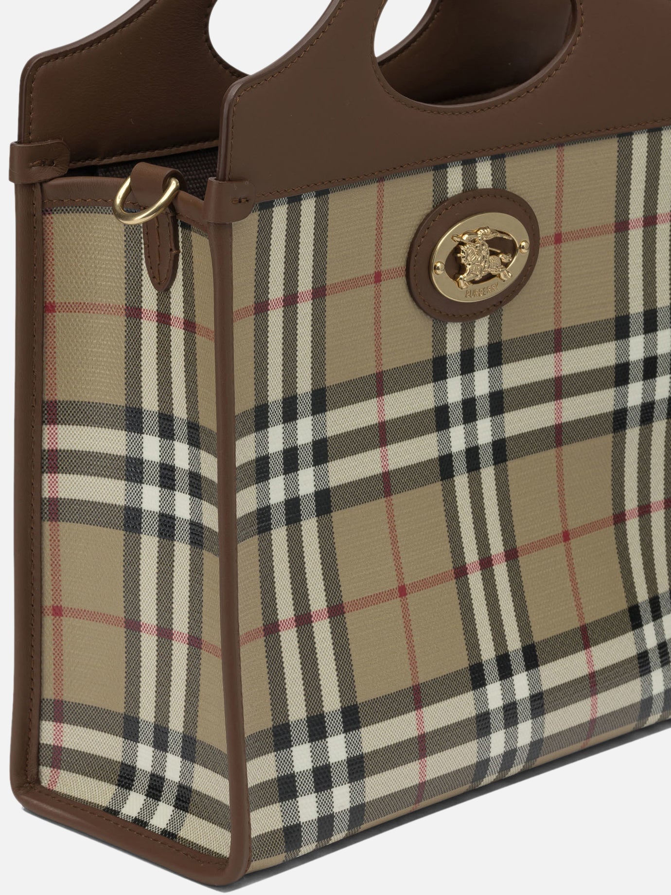 Small bags 100% cotton 100% leather  Beige - Burberry Women | PDP | VIETTI Online Store | thumbnail_4